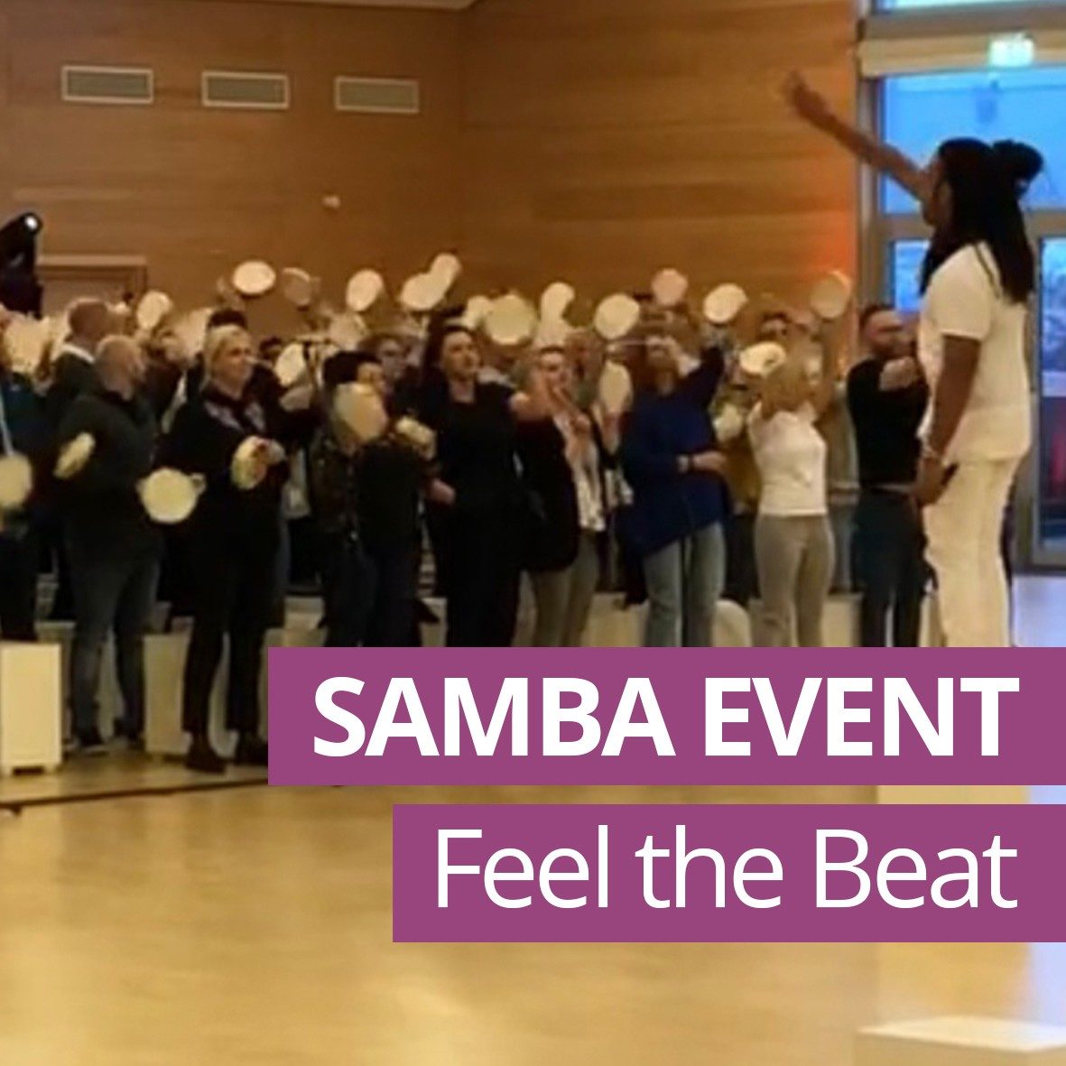 Samba Workshop mit Tamburines und Samba-Instrumenten